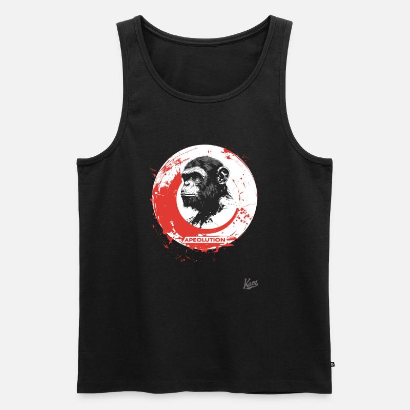 Apeolution: Die Affen-Revolution - Männer Premium Bio Tank Top - Schwarz