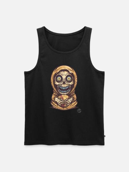 Matryoshka Zombie Skeleton Skull - Men's Premium Organic Tank Top - black