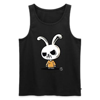 The simple bad bunny - Men's Premium Organic Tank Top - black - Front - AI Model Male 178 light (178cm)