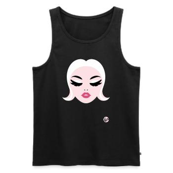Belle fille - Débardeur bio Premium Homme - noir - Devant - Michal (187cm)