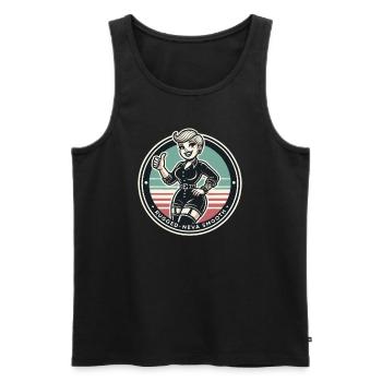 Rough, Never Smooth Emo Punk Girl - Men's Premium Organic Tank Top - black - Front - AI Model Male 178 light (178cm)