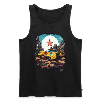 Super Traum-Sportwagen - Männer Premium Bio Tank Top - Schwarz - Vorne - Michal (187cm)