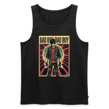 Bad Boy le Bad Boy - Débardeur bio Premium Homme - noir - Devant - AI Model Male 178 light (178cm)
