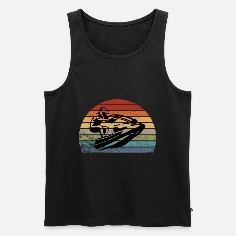 jet ski - Männer Premium Bio Tank Top - Schwarz