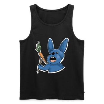 Blaues Kaninchen, Chinesisches Neujahr - Männer Premium Bio Tank Top - Schwarz - Vorne - Michal (187cm)