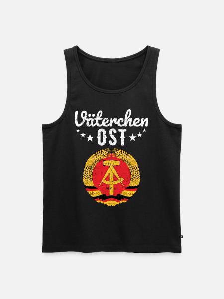 Väterchen Ost DDR Ossi Geschenk - Männer Premium Bio Tank Top - Schwarz