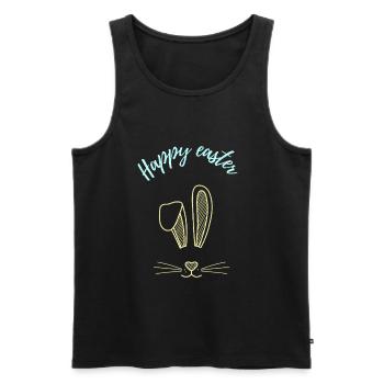 Ostern Osterhase Spruch Geschenk - Männer Premium Bio Tank Top - Schwarz - Vorne - Michal (187cm)