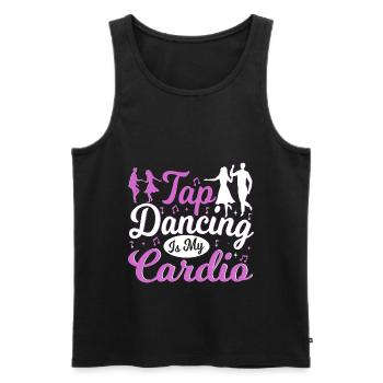 Tap Dancing Is My Cardio Funny Tap Dancer - Männer Premium Bio Tank Top - Schwarz - Vorne - Michal (187cm)