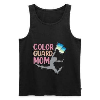Colorguard Mother Color Guard Mom - Männer Premium Bio Tank Top - Schwarz - Vorne - AI Model Male 178 light (178cm)