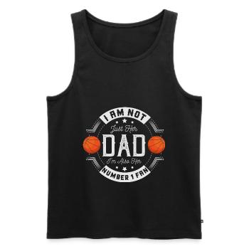 Number One Fan - Funny Basketball Dad Daughter - Men's Premium Organic Tank Top - black - Front - Michal (187cm)