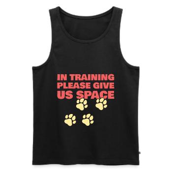 Funny Dog Trainer Agility Dog Training Give Us - Men's Premium Organic Tank Top - black - Front - Michal (187cm)