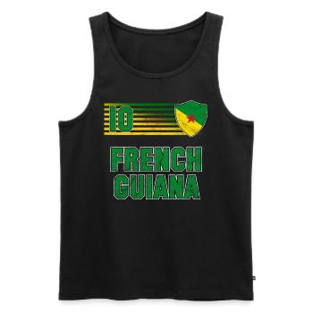Französisch-Guayana Fußball Mannschaft - Männer Premium Bio Tank Top - Schwarz - Vorne - AI Model Male 178 light (178cm)