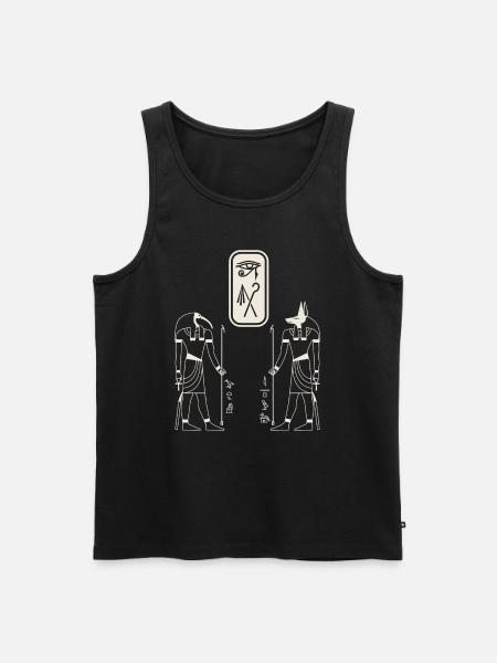 Osiris anubis égyptien hiéroglyhs de - Débardeur bio Premium Homme - noir