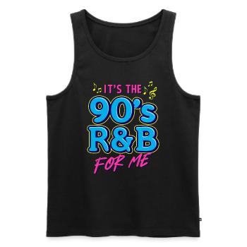 it s the 90's R&B for me / Musik retro Design - Men's Premium Organic Tank Top - black - Front - Michal (187cm)