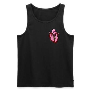 CORE 2 - Men's Premium Organic Tank Top - black - Front - AI Model Male 178 light (178cm)