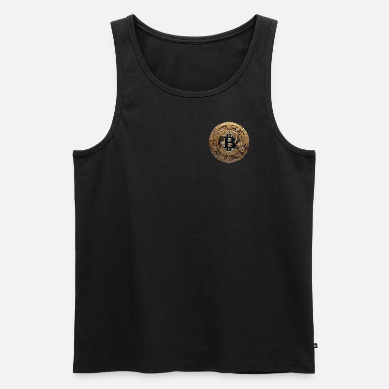 Bitcoin - Männer Premium Bio Tank Top - Schwarz