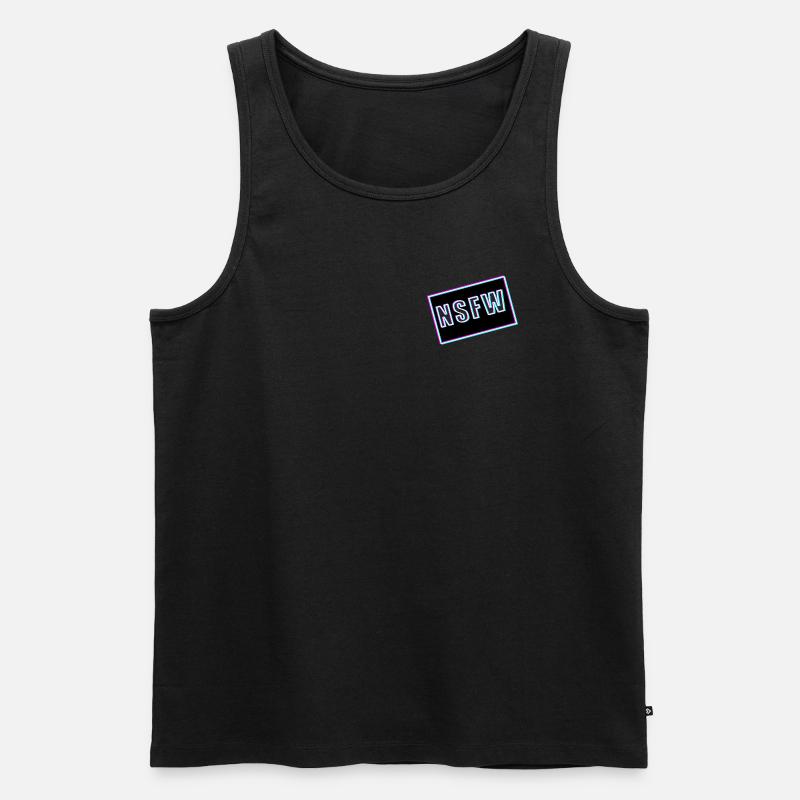 NSFW - Männer Premium Bio Tank Top - Schwarz