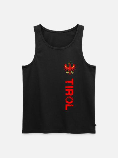 Tirol - Männer Premium Bio Tank Top - Schwarz