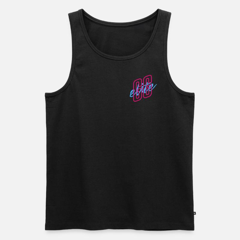 GGElite Scripted Vibe Logo - Männer Premium Bio Tank Top - Schwarz