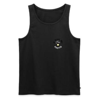 JE PEUX PAS J AI PASTIS COTÉ COEUR - Débardeur bio Premium Homme - noir - Devant - AI Model Male 178 light (178cm)