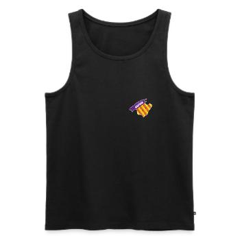 Spring in Mallorca - Sa Roqueta primaveral - Men's Premium Organic Tank Top - black - Front - Michal (187cm)