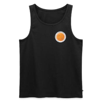 Design No Excuses - Men's Premium Organic Tank Top - black - Front - AI Model Male 178 light (178cm)
