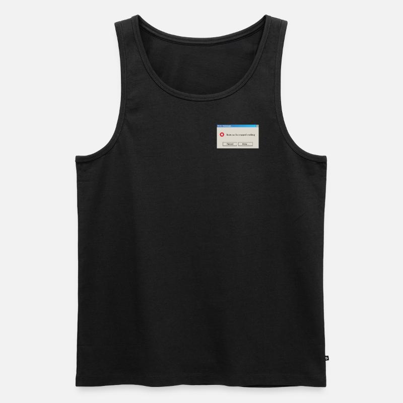 Brain.exe has stopped working - Männer Premium Bio Tank Top - Schwarz