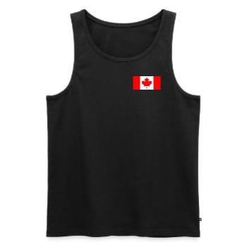 Kanada Flagge - Männer Premium Bio Tank Top - Schwarz - Vorne - Michal (187cm)