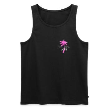 Mallorca - Männer Premium Bio Tank Top - Schwarz - Vorne - Michal (187cm)