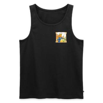 Be a girl - Männer Premium Bio Tank Top - Schwarz - Vorne - Michal (187cm)