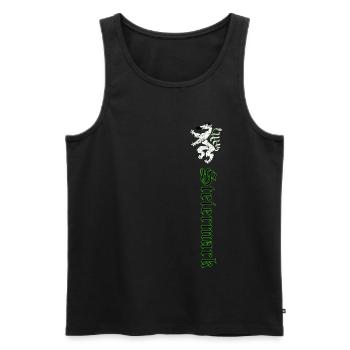 Steiermark - Männer Premium Bio Tank Top - Schwarz - Vorne - Michal (187cm)