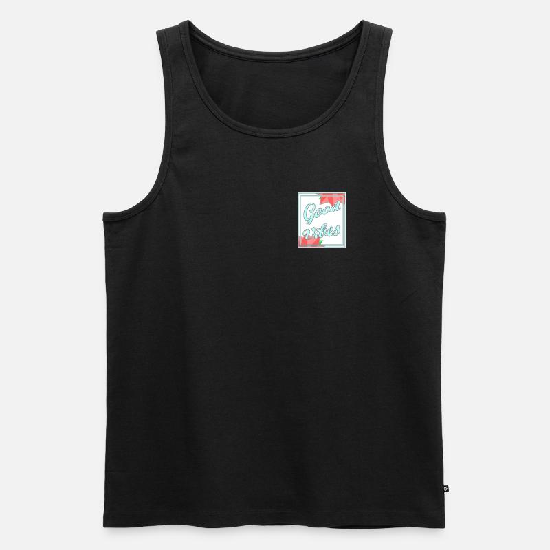 Gute Stimmung - Männer Premium Bio Tank Top - Schwarz