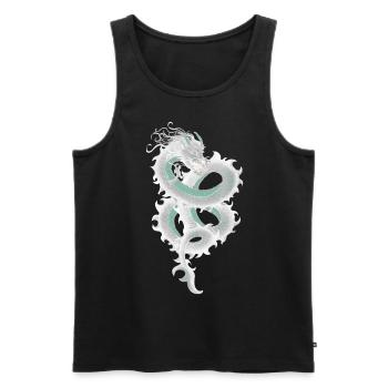 Dragons - Débardeur bio Premium Homme - noir - Devant - Michal (187cm)