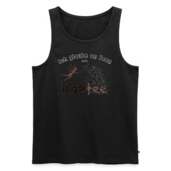 Ich glaube an Feen - Männer Premium Bio Tank Top - Schwarz - Vorne - Michal (187cm)