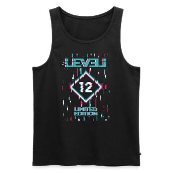 Birthday Level 12 Gaming Édition Limitée Gamer - Débardeur bio Premium Homme - noir - Devant - Michal (187cm)