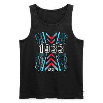 Geburtstag 1933 Gaming Limited Edition Gamer - Männer Premium Bio Tank Top - Schwarz - Vorne - Michal (187cm)