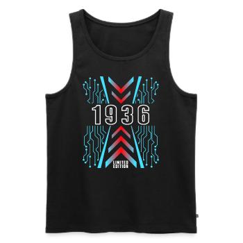 Anniversaire 1936 Gaming Limited Edition Gamer - Débardeur bio Premium Homme - noir - Devant - Michal (187cm)