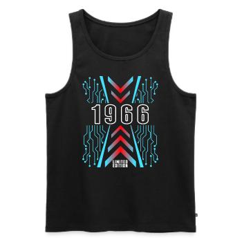 Birthday 1966 Gaming Limited Edition Gamer - Men's Premium Organic Tank Top - black - Front - Michal (187cm)