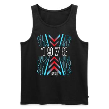 Anniversaire 1978 Gaming Limited Edition Gamer - Débardeur bio Premium Homme - noir - Devant - Michal (187cm)