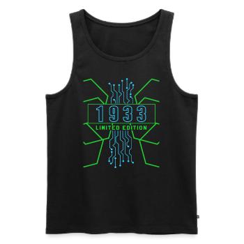 Geburtstag 1933 Gaming Limited Edition Gamer - Männer Premium Bio Tank Top - Schwarz - Vorne - Michal (187cm)