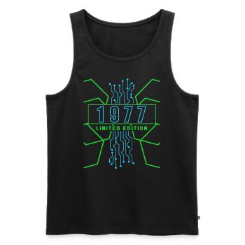 Geburtstag 1977 Gaming Limited Edition Gamer - Männer Premium Bio Tank Top - Schwarz - Vorne - AI Model Male 178 light (178cm)