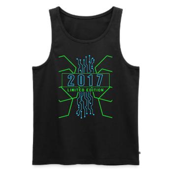 Geburtstag 2017 Gaming Limited Edition Gamer - Männer Premium Bio Tank Top - Schwarz - Vorne - AI Model Male 178 light (178cm)