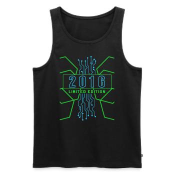 Geburtstag 2016 Gaming Limited Edition Gamer - Männer Premium Bio Tank Top - Schwarz - Vorne - AI Model Male 178 light (178cm)