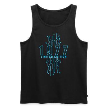 Geburtstag 1977 Gaming Limited Edition Gamer - Männer Premium Bio Tank Top - Schwarz - Vorne - AI Model Male 178 light (178cm)