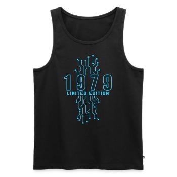 Anniversaire 1979 Gaming Limited Edition Gamer - Débardeur bio Premium Homme - noir - Devant - Michal (187cm)