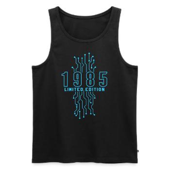 Anniversaire 1985 Gaming Limited Edition Gamer - Débardeur bio Premium Homme - noir - Devant - Michal (187cm)