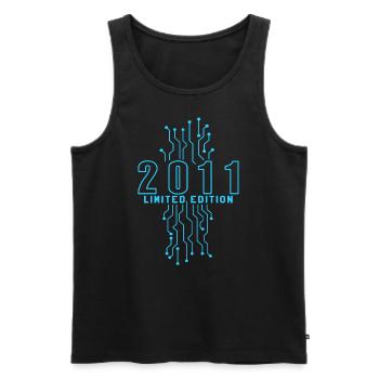Geburtstag 2011 Gaming Limited Edition Gamer - Männer Premium Bio Tank Top - Schwarz - Vorne - Michal (187cm)