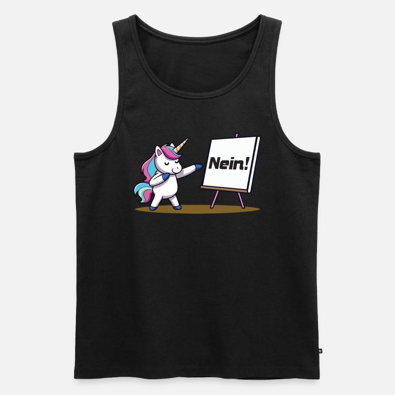 Nein - Männer Premium Bio Tank Top - Schwarz