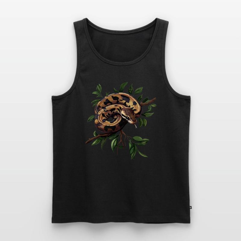 Roi Python Serpents Amoureux Terrarium Python Débardeur bio Premium Homme