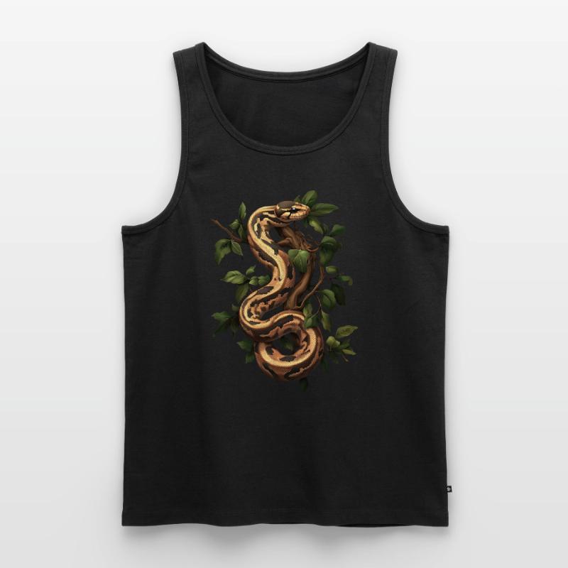 Roi Python Serpents Amoureux Terrarium Python Débardeur bio Premium Homme